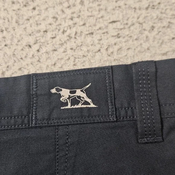 Rodd & Gunn Shorts Mens Size 35 Navy Blue Woven Chino Flat Front Casual Summer - Picture 3 of 8